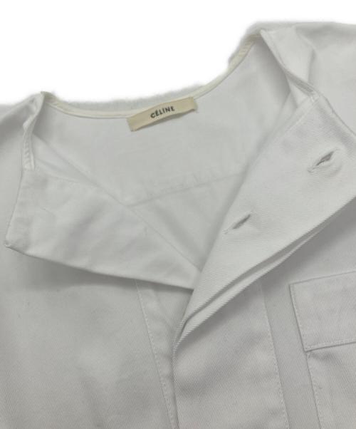 CELINE（セリーヌ）CELINE (セリーヌ) コットンツイルプルオーバーチュニック ホワイト サイズ:SIZE XSの古着・服飾アイテム
