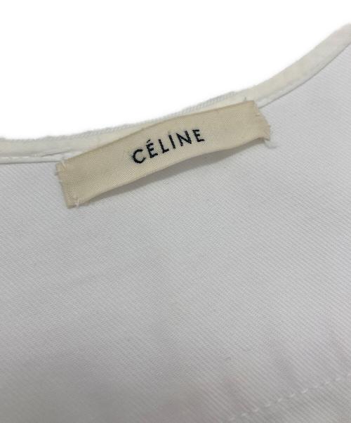 CELINE（セリーヌ）CELINE (セリーヌ) コットンツイルプルオーバーチュニック ホワイト サイズ:SIZE XSの古着・服飾アイテム