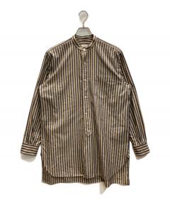 【新品★リネン混★LL】ブラックレーベルクレストブリッジ バンドカラー半袖シャツ 中古・古着通販】BLACK LABEL CRESTBRIDGE (ブラックレーベル クレスト
