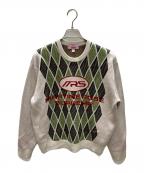 SUPREME×MARTINE ROSEシュプリーム×マーティン・ローズ）の古着「Sweater Natural ニット」｜ベージュ×グリーン