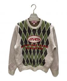 SUPREME×MARTINE ROSE（シュプリーム×マーティン・ローズ）の古着「Sweater Natural ニット」｜ベージュ×グリーン