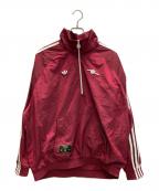 adidasアディダス）の古着「アーセナル テラスアイコン ハーフジップ ジャケット」｜レッド