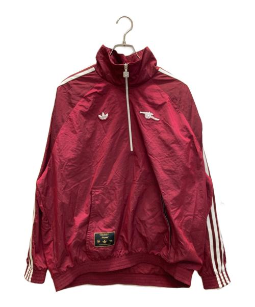 adidas（アディダス）adidas (アディダス) アーセナル テラスアイコン ハーフジップ ジャケット レッド サイズ:SIZE XLの古着・服飾アイテム