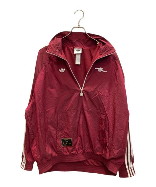 adidas（アディダス）adidas (アディダス) アーセナル テラスアイコン ハーフジップ ジャケット レッド サイズ:SIZE XLの古着・服飾アイテム
