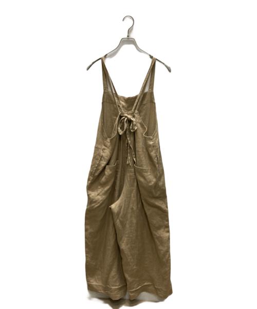 KAGURE（カグレ）KAGURE (カグレ) リネンサロペット ベージュ サイズ:SIZE Freeの古着・服飾アイテム