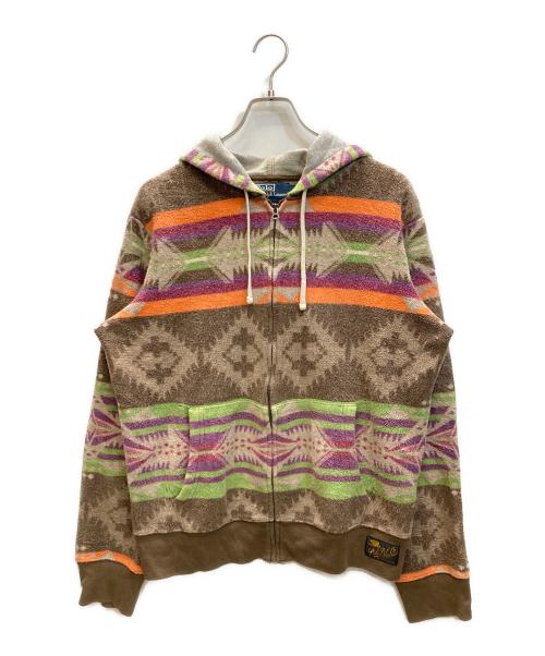 POLO RALPH LAUREN（ポロ・ラルフローレン）POLO RALPH LAUREN (ポロ・ラルフローレン) ネイティブ柄ジップパーカー マルチカラー サイズ:Lの古着・服飾アイテム
