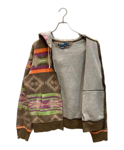 POLO RALPH LAUREN（ポロ・ラルフローレン）POLO RALPH LAUREN (ポロ・ラルフローレン) ネイティブ柄ジップパーカー マルチカラー サイズ:Lの古着・服飾アイテム