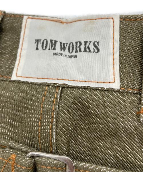 TOM WORKS（トムワークス）TOM WORKS (トムワークス) GREEN DENIM WORK PANTS オリーブ サイズ:下記参照の古着・服飾アイテム