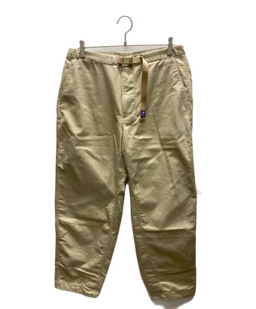 THE NORTHFACE PURPLELABEL（ザ・ノースフェイス パープルレーベル）THE NORTHFACE PURPLELABEL (ザ・ノースフェイス パープルレーベル) Stretch Twill Wide Tapered Pants ストレッチツイルワイドテーパードパンツ ベージュ サイズ:SIZE　34の古着・服飾アイテム