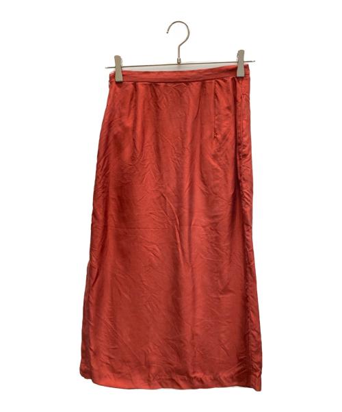 AURALEE（オーラリー）AURALEE (オーラリー) シルクスリットスカート レッド サイズ:SIZE 0の古着・服飾アイテム