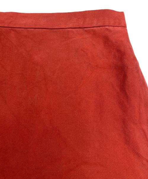 AURALEE（オーラリー）AURALEE (オーラリー) シルクスリットスカート レッド サイズ:SIZE 0の古着・服飾アイテム