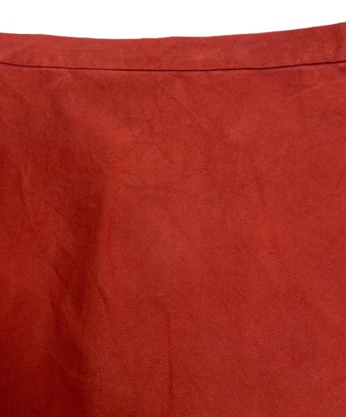 AURALEE（オーラリー）AURALEE (オーラリー) シルクスリットスカート レッド サイズ:SIZE 0の古着・服飾アイテム