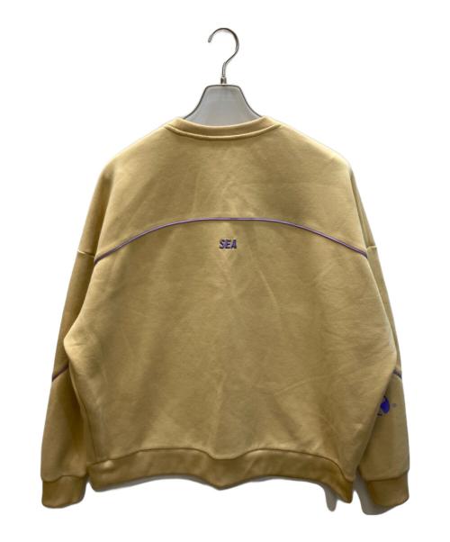 ellesse（エレッセ）ellesse (エレッセ) WIND AND SEA (ウィンダンシー) WIND AND SEA French Terry Piping Crew イエロー サイズ:SIZE XLの古着・服飾アイテム
