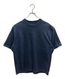 ENNOY（エンノイ）の古着「ラバーロゴTシャツ」｜ネイビー