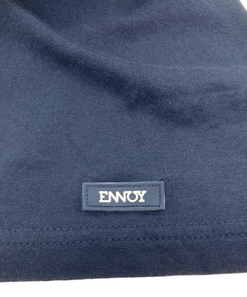 ENNOY（エンノイ）ENNOY (エンノイ) ラバーロゴTシャツ ネイビー サイズ:XLの古着・服飾アイテム