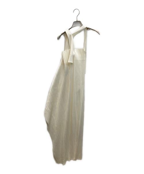 ISSEY MIYAKE（イッセイミヤケ）ISSEY MIYAKE (イッセイミヤケ) IKKO TANAKA (イッコウタナカ) 変形ワンピース ホワイト サイズ:SIZE Lの古着・服飾アイテム