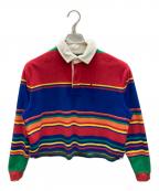 POLO RALPH LAURENポロ・ラルフローレン）の古着「パイルボーダークロップドシャツ」｜マルチカラー