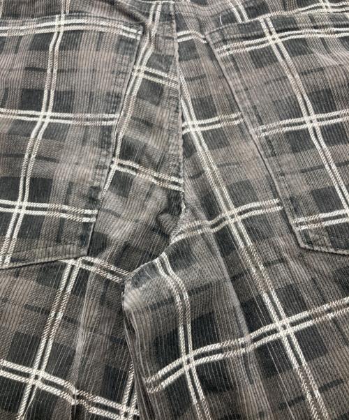 Jaded London（ジェイデッドロンドン）Jaded London (ジェイデッドロンドン) コーデュロイチェックパンツ オリーブ サイズ:記載無しの古着・服飾アイテム