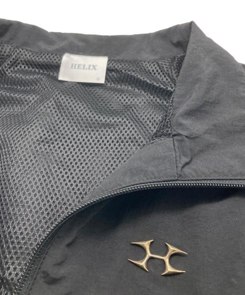 HELIX（ヘリックス）HELIX (ヘリックス) LOGO CHARM NYLON JACKET ブラック サイズ:SIZE Sの古着・服飾アイテム