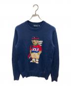 POLO GOLFポロ ゴルフ）の古着「ポロベアニット」｜ネイビー