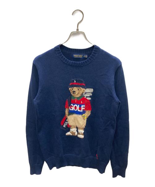 POLO GOLF（ポロ ゴルフ）POLO GOLF (ポロ ゴルフ) ポロベアニット ネイビー サイズ:XSの古着・服飾アイテム