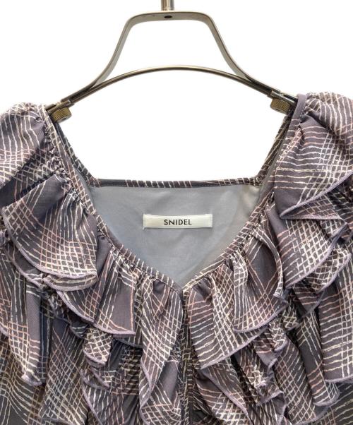 Snidel（スナイデル）Snidel (スナイデル) Sustainaプリントプリーツワンピ パープル サイズ:SIZE 0の古着・服飾アイテム