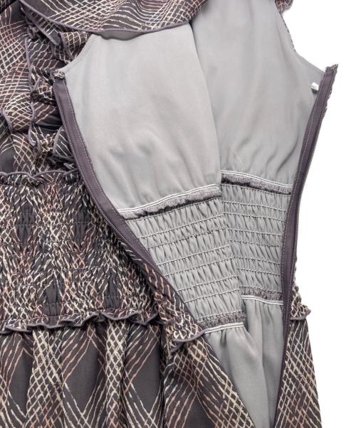 Snidel（スナイデル）Snidel (スナイデル) Sustainaプリントプリーツワンピ パープル サイズ:SIZE 0の古着・服飾アイテム