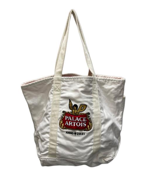 PALACE（パレス）PALACE (パレス) Stella Artois (ステラ・アルトワ) キャンバストートバッグ　 アイボリー サイズ:下記参照の古着・服飾アイテム