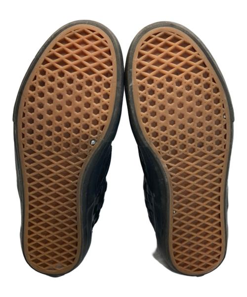 VANS VAULT（バンズボルト）VANS VAULT (バンズボルト) Engineered Garments (エンジニアド ガーメンツ) チェッカーレザースリッポン ブラック サイズ:size  28の古着・服飾アイテム