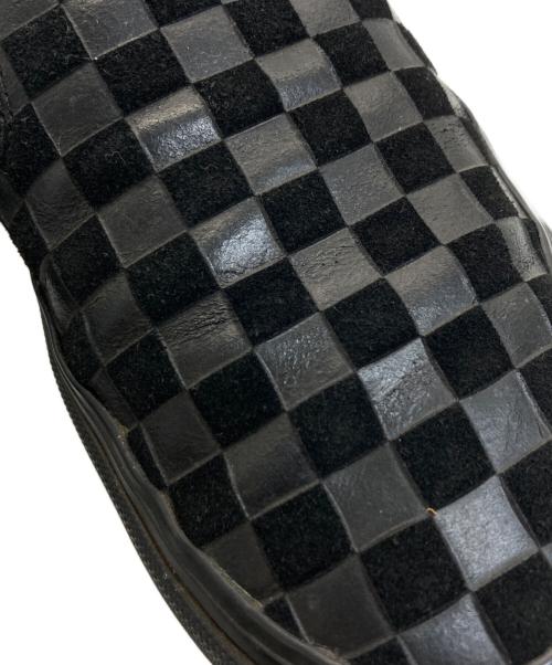 VANS VAULT（バンズボルト）VANS VAULT (バンズボルト) Engineered Garments (エンジニアド ガーメンツ) チェッカーレザースリッポン ブラック サイズ:size  28の古着・服飾アイテム