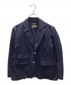 Engineered Garments×BEAMS PLUSエンジニアド ガーメンツ×ビームスプラス）の古着「別注 MID FIELD BLAZER UNIFORM SERGE ミッドフィールドブレザー ユニフォームサージ ジャケット」｜ネイビー