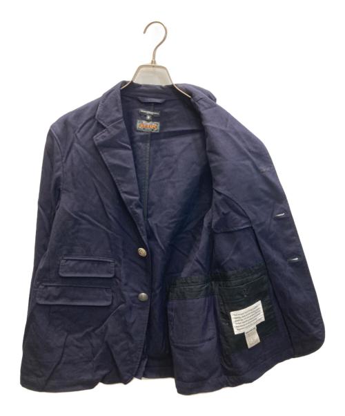 Engineered Garments（エンジニアド ガーメンツ）Engineered Garments BEAMS PLUS (ビームスプラス) 別注 MID FIELD BLAZER UNIFORM SERGE ミッドフィールドブレザー ユニフォームサージ ジャケット ネイビー サイズ:SIZE Sの古着・服飾アイテム