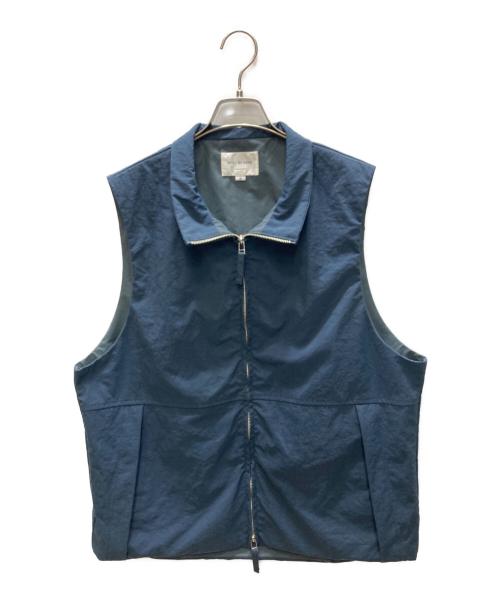 STILL BY HAND（スティルバイハンド）STILL BY HAND (スティルバイハンド) スタンドカラーナイロンベスト ネイビー サイズ:46の古着・服飾アイテム