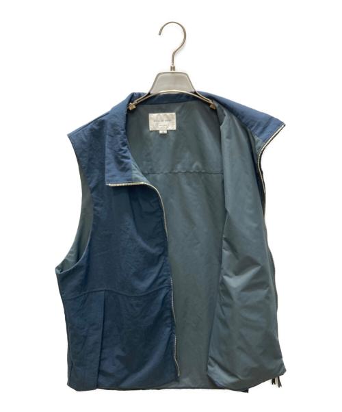 STILL BY HAND（スティルバイハンド）STILL BY HAND (スティルバイハンド) スタンドカラーナイロンベスト ネイビー サイズ:46の古着・服飾アイテム