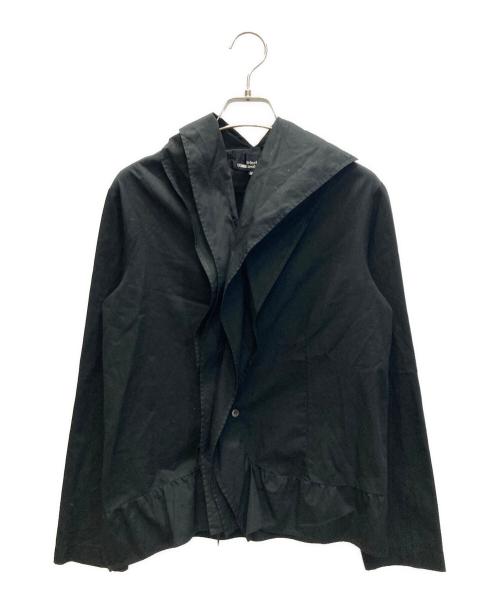 tricot COMME des GARCONS（トリココムデギャルソン）tricot COMME des GARCONS (トリココムデギャルソン) フリルシャツブラウス ブラック サイズ:Mの古着・服飾アイテム