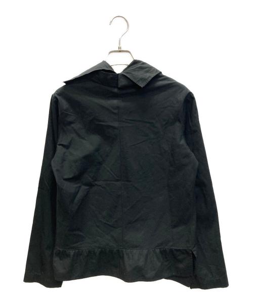 tricot COMME des GARCONS（トリココムデギャルソン）tricot COMME des GARCONS (トリココムデギャルソン) フリルシャツブラウス ブラック サイズ:Mの古着・服飾アイテム