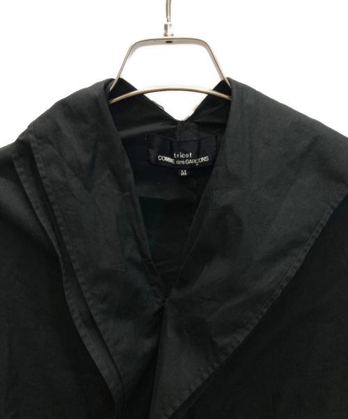 tricot COMME des GARCONS（トリココムデギャルソン）tricot COMME des GARCONS (トリココムデギャルソン) フリルシャツブラウス ブラック サイズ:Mの古着・服飾アイテム
