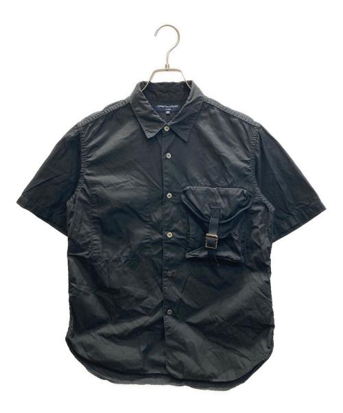 COMME des GARCONS HOMME（コムデギャルソン オム）COMME des GARCONS HOMME (コムデギャルソン オム) 半袖フラップポケットシャツ ブラック サイズ:SIZE SSの古着・服飾アイテム
