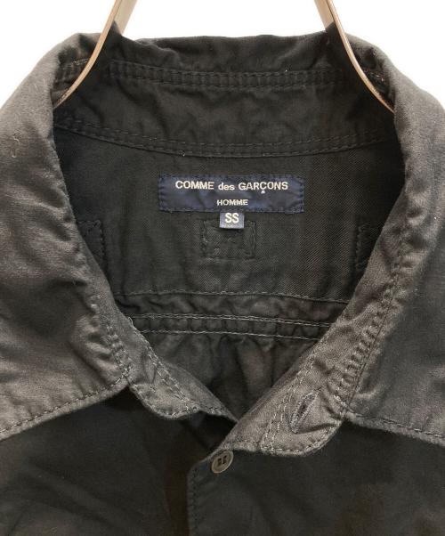 COMME des GARCONS HOMME（コムデギャルソン オム）COMME des GARCONS HOMME (コムデギャルソン オム) 半袖フラップポケットシャツ ブラック サイズ:SIZE SSの古着・服飾アイテム