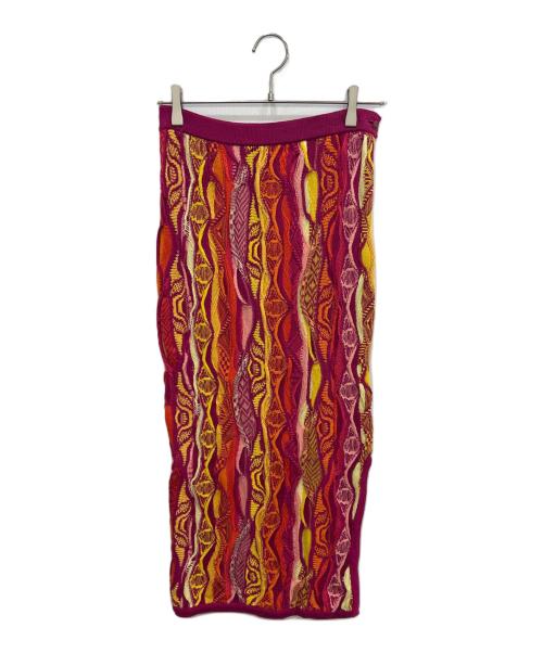 Coogi（クージー）Coogi (クージー) 3Dニットスカート マルチカラー サイズ:Sの古着・服飾アイテム