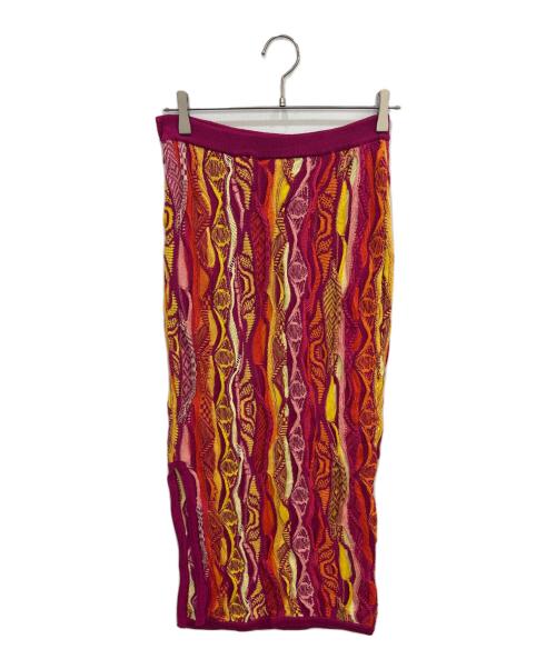 Coogi（クージー）Coogi (クージー) 3Dニットスカート マルチカラー サイズ:Sの古着・服飾アイテム