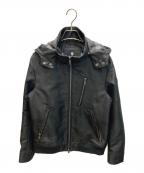 BLACK LABEL CRESTBRIDGEブラックレーベル クレストブリッジ）の古着「フーデッドジャケット」｜ブラック