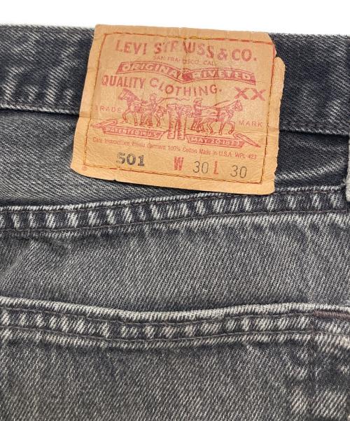 LEVI'S（リーバイス）LEVI'S (リーバイス) 501 後染めブラック ボタンフライ デニムパンツ ブラック サイズ:SIZE W30×L30の古着・服飾アイテム