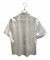 BLACK LABEL CRESTBRIDGE (ブラックレーベル クレストブリッジ) 前立てチェック柄半袖シャツ ホワイト サイズ:SIZE L：7000円