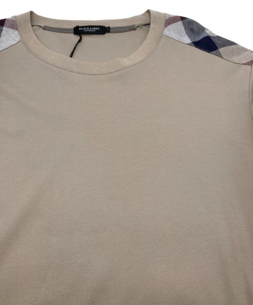BLACK LABEL CRESTBRIDGE（ブラックレーベル クレストブリッジ）BLACK LABEL CRESTBRIDGE (ブラックレーベル クレストブリッジ) チェック切替カットソー ベージュ サイズ:SIZE L 未使用品の古着・服飾アイテム