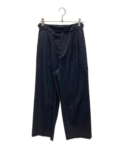 SHIPS（シップス）SHIPS (シップス) 麻調 合繊 2タック ワイド パンツ ネイビー サイズ:38の古着・服飾アイテム