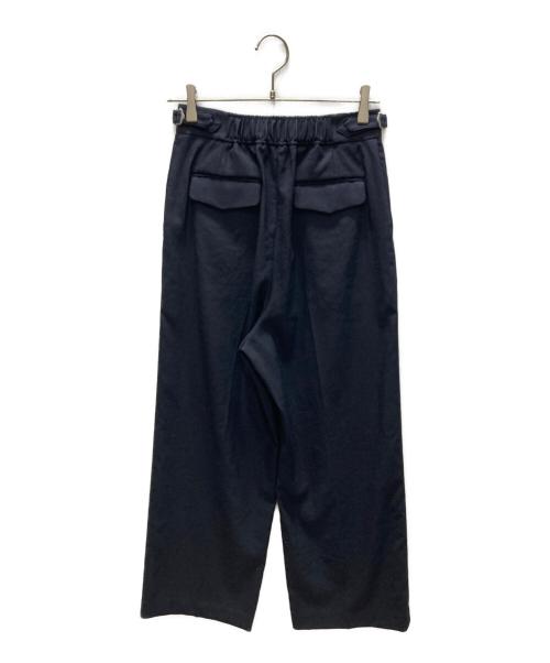 SHIPS（シップス）SHIPS (シップス) 麻調 合繊 2タック ワイド パンツ ネイビー サイズ:38の古着・服飾アイテム