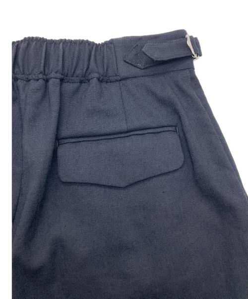 SHIPS（シップス）SHIPS (シップス) 麻調 合繊 2タック ワイド パンツ ネイビー サイズ:38の古着・服飾アイテム