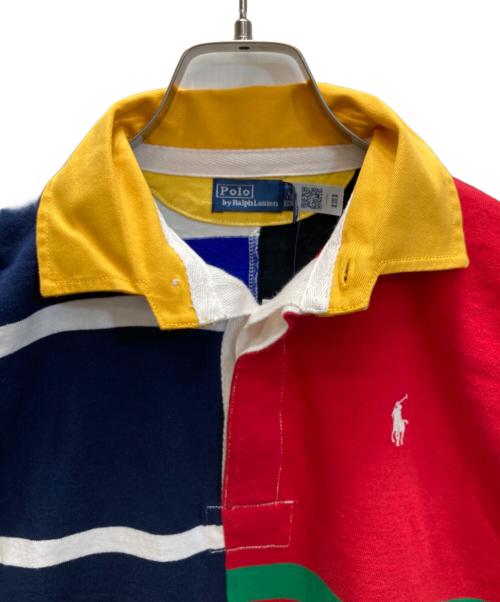 POLO RALPH LAUREN（ポロ・ラルフローレン）POLO RALPH LAUREN (ポロ・ラルフローレン) パッチワークボーダーポロシャツ マルチカラー サイズ:SIZE XS 未使用品の古着・服飾アイテム
