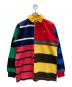 POLO RALPH LAUREN（ポロ・ラルフローレン）の古着「パッチワークボーダーポロシャツ」｜マルチカラー